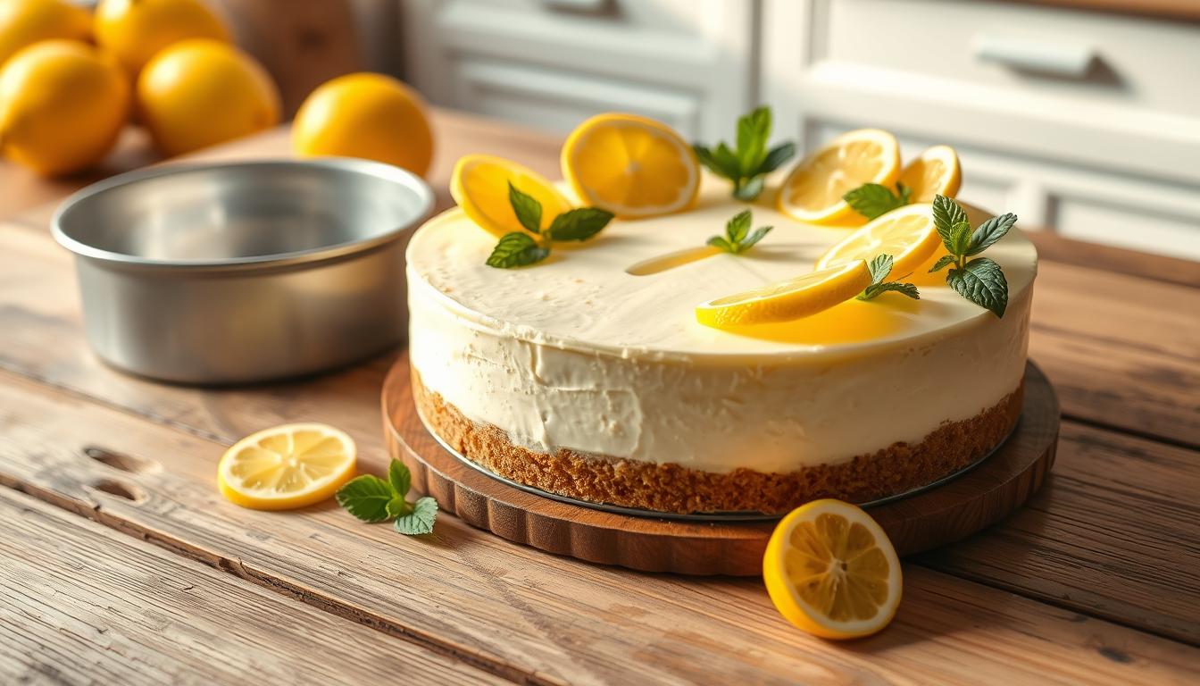 No Bake Lemon Cheesecake