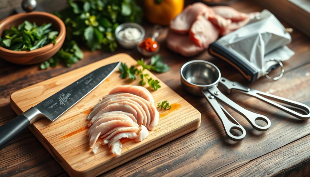 kitchen tools for cutting chicken