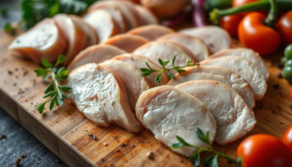 thin sliced chicken breast